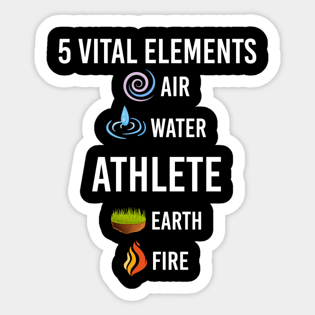 5 Elements Athlete Sticker by blakelan128